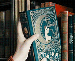 booksandhotchocolate:“The words distributed into a room that was full of cold air and books. Books e