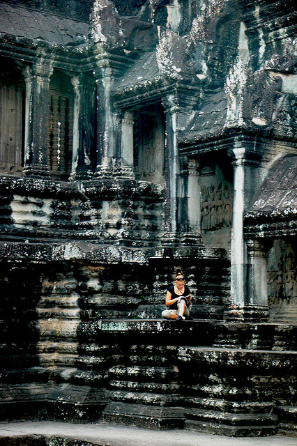 The Reader, Angkor Wat / Cambodia (by ichauvel).