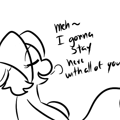 ask-ponyghost:  I love you friends! ^v^  (←she has not noticed yet) (I didn’t