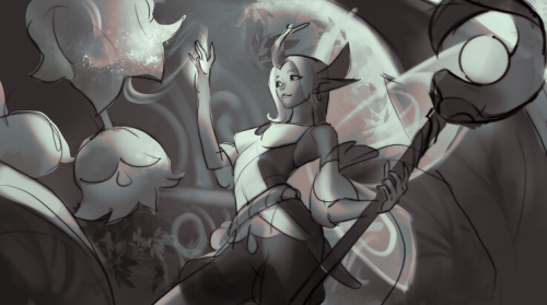 Faerie Court Soraka Splash Art Concepts - Zoe Zhu