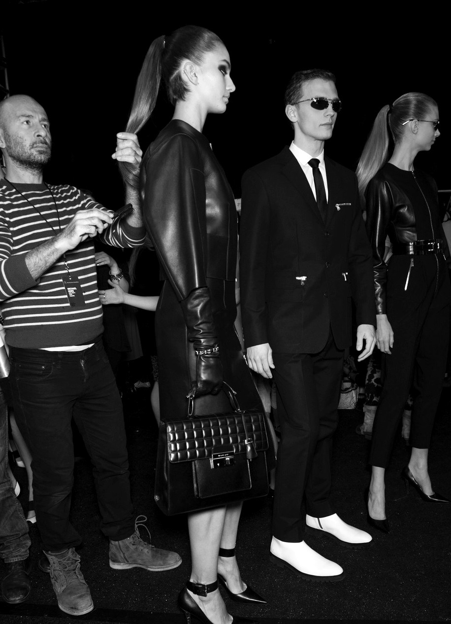 le-monde-sans-couleur:  Backstage at Michael Kors F/W 2013