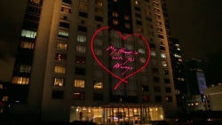 4a0000: Tracey Emin installation on the Peninsula Hotel, Hong Kong 2014 