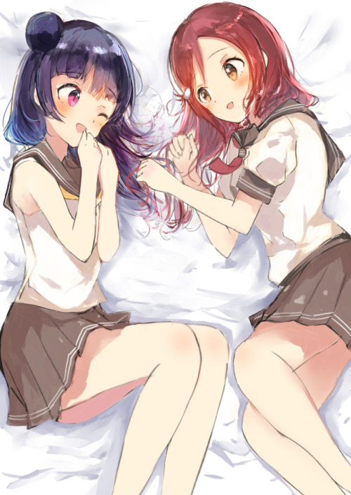 ✧･ﾟ: *✧ Lying in Bed Together ✧ *:･ﾟ✧♡ Characters ♡ : YOHANE Yoshiko Tsushima ♥ Riko Sakurauc