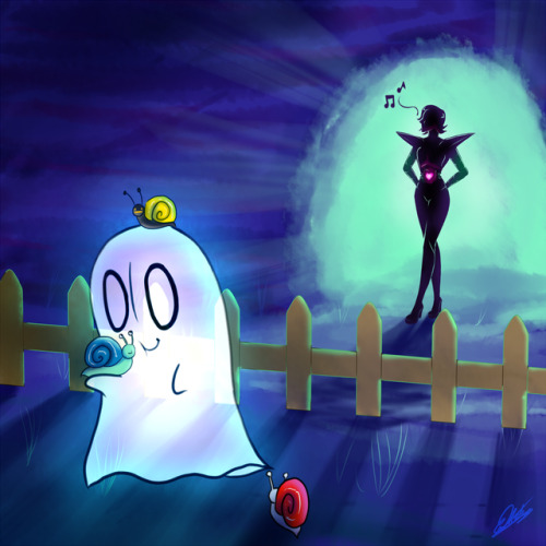 Protect this cute ghost ♥Everyone should have a Metta in their life ;v;(Yaay I finished this 