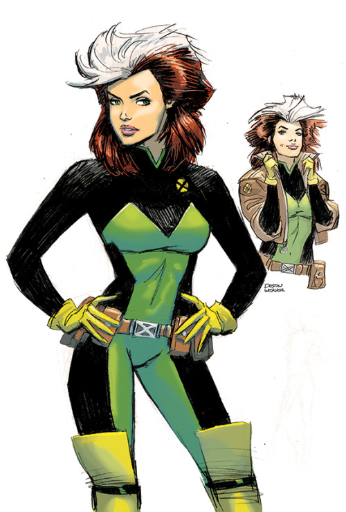 dustinweaver: A quick Rogue sketch, just for fun.A bit of a redesign, blending Silvestri era with Ji