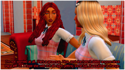 Dina Rolled Her Eyes At Her Sister's Crass Language. She Had Always Been The More Outspoken One Of The