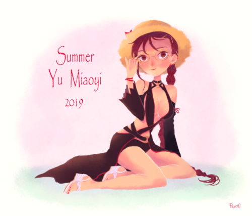 pazet0:ぐっちゃんサマー Summer Yu Miaoyi FGOフェスの虞っちゃん超かわい～～概念礼装とグッズが待ち遠しい…！