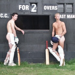 nakedregularguys:  Cricket players 