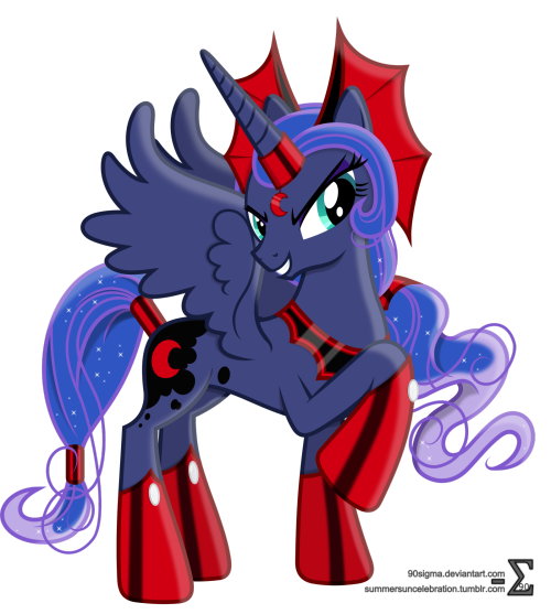 royalcanterlotvoice:  Evil Princess Luna by 90Sigma