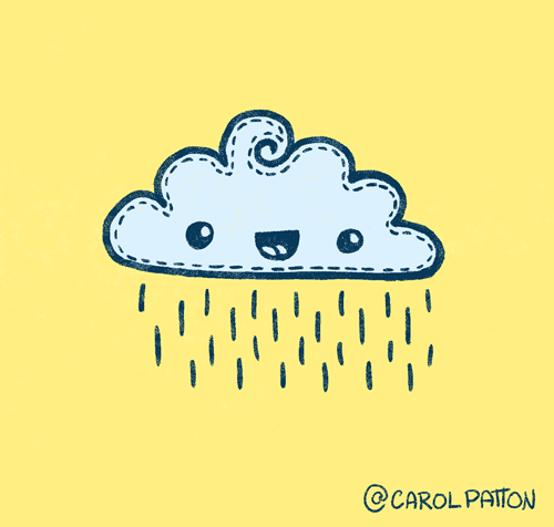 Carol Patton — November 4th - a happy little rain cloud gif! You...