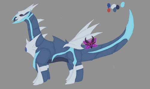 I Made A Dialga-Haxorus Fusion Because I Got The Idea Randomly :>