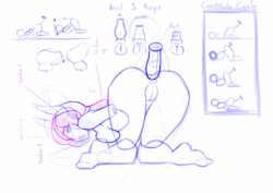Sunset Animation Sketch/TestOk&hellip; because for Magical Accapella project I need to animate some pieces is better I begin with a gift I will do to @sunsetniva :), this small gif only help me to define the parts who move and the key parts of the cycle.