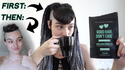 New video is live! I got to try the Good Hair, Don&rsquo;t Care tea and hair mask from The Matcha Re