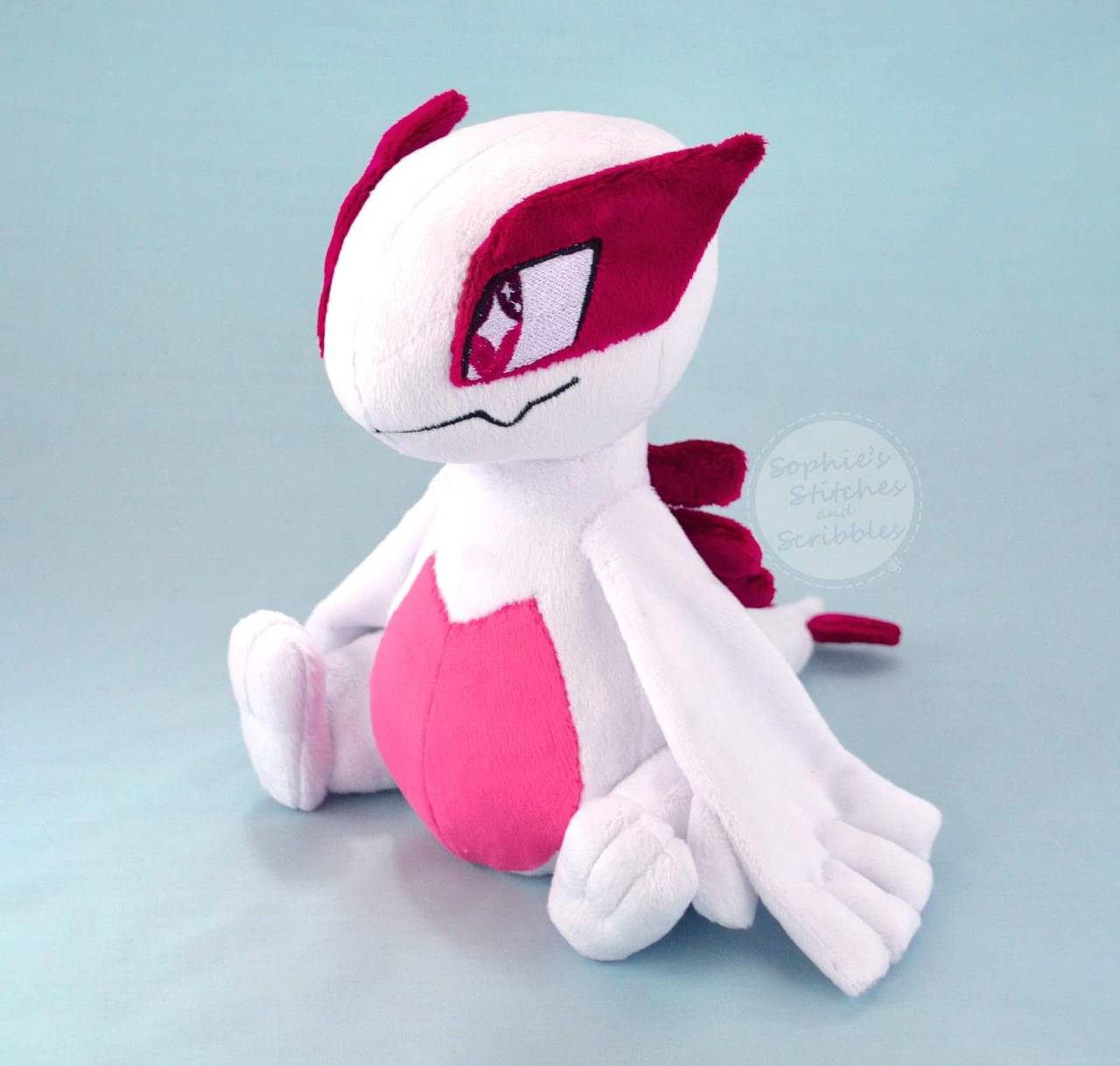 Sugarstitch Studio Shiny Lugia Custom Plush Sits Around