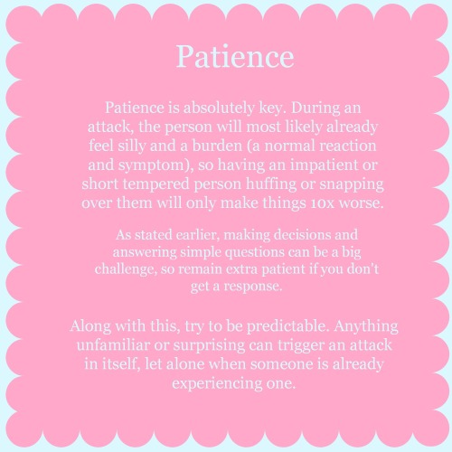 princessblogonoke:  Anxiety & Helping Someone Cope. I didn’t want to make it overwhelming or too long remember, so I kept it to the main points that benefit me greatly when I’m experiencing an attack. 40 million of Americans alone suffer with