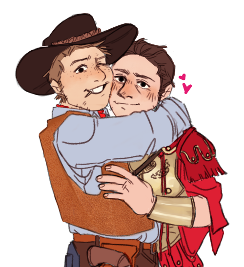 kotumari: happy halloween from the gay angel and his cowboy husband !!