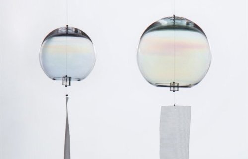 Nijiiro furin (rainbow windchimes) sold by Sugahara. Those chimes are expensive but damn they look j