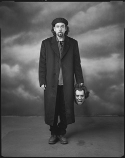 nearlyvintage:  Tim Burton with the prop