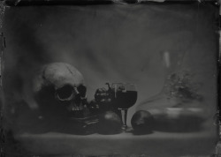 jpartlife:  Vanité, Vanity, Vanitas, 虚栄心 Oxidized and scratched alumitype with a mixture of 3 collodion recipesTribute to Pieter Claesz 