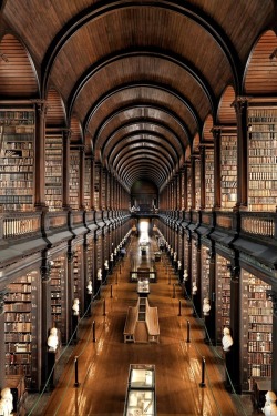 bluepueblo:  Trinity College Library, Dublin, Ireland photo via lana 