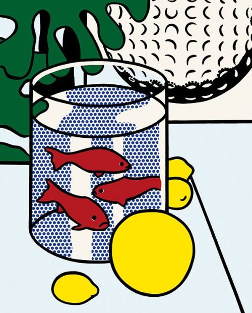 lanostradisamistade:  Still life with Goldfish - Roy Lichtenstein.