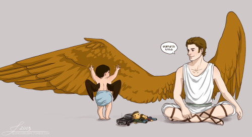 quercusrubra:  More of baby Cas and his big brother, Gabriel. 