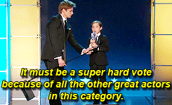 shokoshik:  theblogofeternalstench:  Jacob Tremblay wins Best Young Performer for