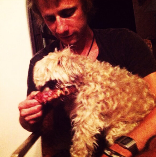 hullababoob: Dom with dogs (｡♥‿♥｡)