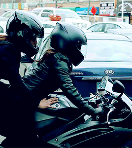 y0ungatheart:#will never be over Shaw’s lil smirk in the last gif tbh #she was all pretend grumpy #but inside she was like #HELL YEAH THIS HOT CHICK IS ABOUT TO DRIVE ME INTO DANGER ON A MOTORBIKE #I dig her #we know Shaw #trust us #WE KNOW (via