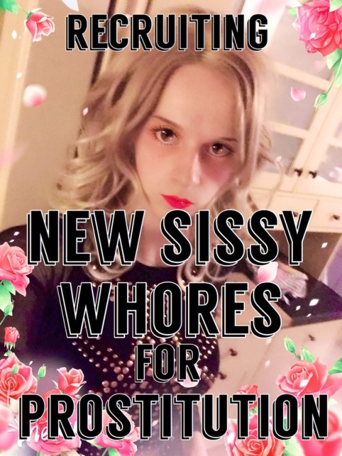 slaveslut4blk:whitesissyrapetoy:financial-mistress:Face it sissy, you always dreamed about being a p