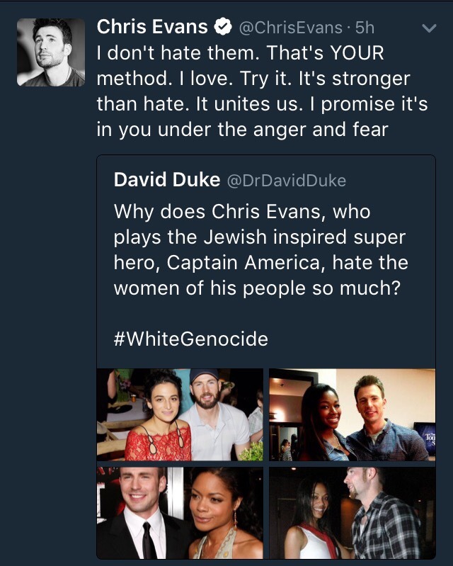 breelandwalker: alrightanakin: Chris Evans continues to be a better Captain America