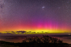 wordsnquotes:  landscape-photo-graphy:Gorgeous Video of Aurora Australis Rivals The Beauty of The Northern Lights by Philip Dubbin Watch the video here!
