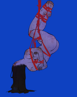 hellhoundsprey:  the patrons demanded more shibari and I’m happy to oblige. (reference used) hellhoundsprey | art commissions | writing commissions | patreon