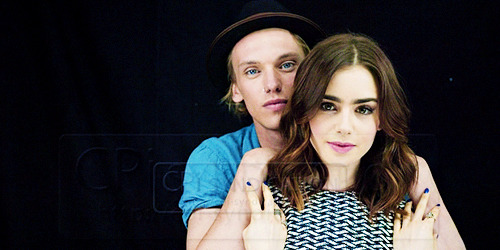 daisycallowys:  Lily Collins and Jamie Campbell Bower by Michael Muller 
