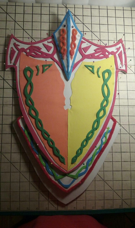 Another 3 Or So Hours On Sif's Shield. It's Actually Starting To Be Recognizable! I've Got One More Section