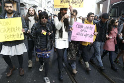 knowledgeequalsblackpower:Turkish men are wearing miniskirts to campaign for women’s rightsMen in Turkey have been marching and posing for photographs in miniskirts this week to campaign for women’s right as protests spread across the country.The