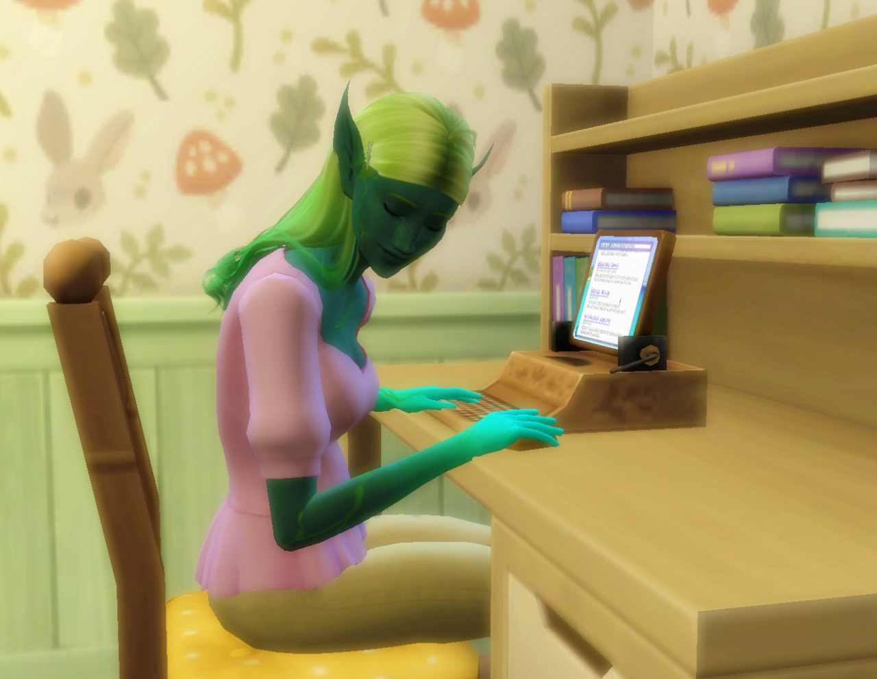 Dragonfly turned blue for a bit. No idea why. #my post#ts4 #the sims 4 #sims 4#simblr #berry sweet sims #rotational save