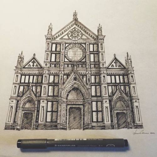 EXTREMELY DETAILED ARCHITECTURAL ILLUSTRATIONS BY LORENZO CONCAS