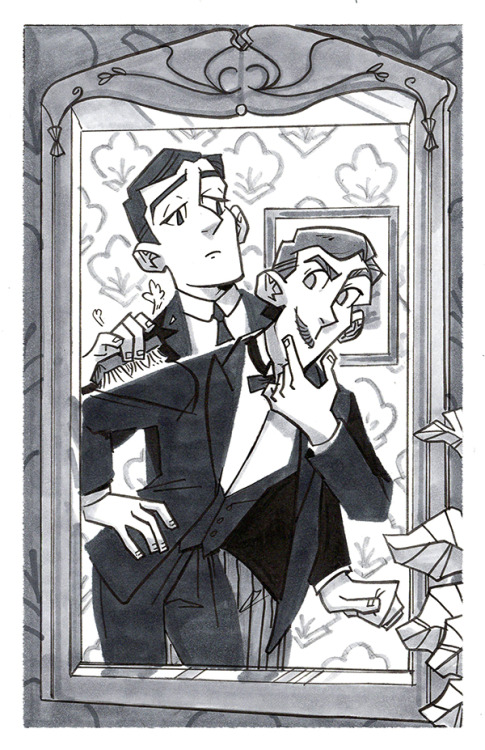 ohrather:“Bertie Goes For Dapper” — A long overdue art trade for the brilliant, in