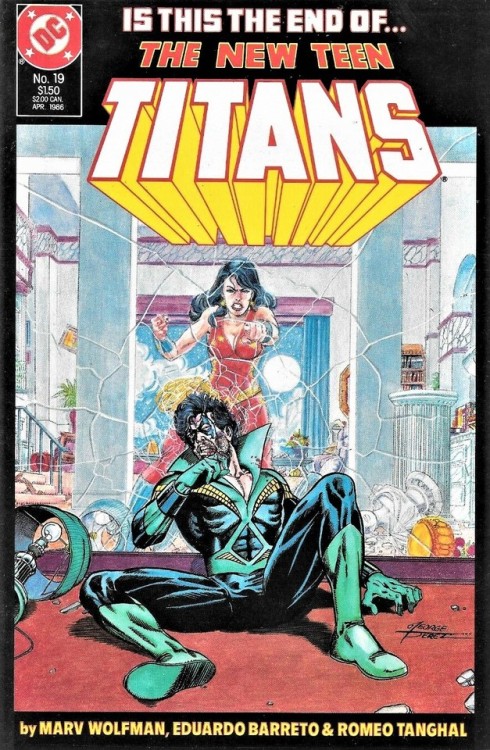 comicsqualityreviews: NEW TEEN TITANS #15-19, OMEGA MEN #34-35DECEMBER 1985 - APRIL 1986BY MARV WOLF