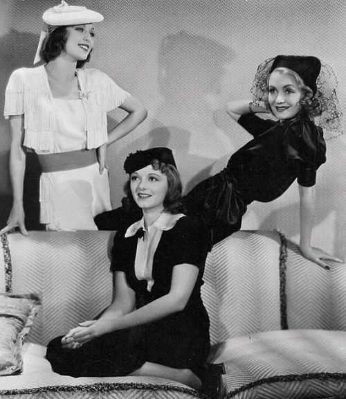 Loretta Young, Janet Gaynor and Constance Bennett