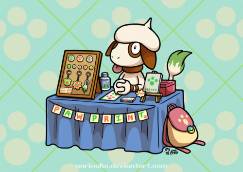 Here’s a Smeargle running a booth at an art convention. I’ve also uploaded a t-shirt design of the S