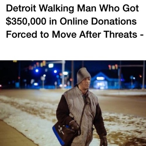 malcolmdcthefirst:blessedbeyoundmeasure15:  stayingwoke:  revolutionary-mindset:The James Robertson story was supposed to have a happy ending.The story of the 56-year-old Detroit factory worker who walks 21 miles to and from work each day warmed the heart