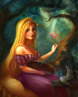 princessesfanarts:[WIP] Rapunzel Revisited