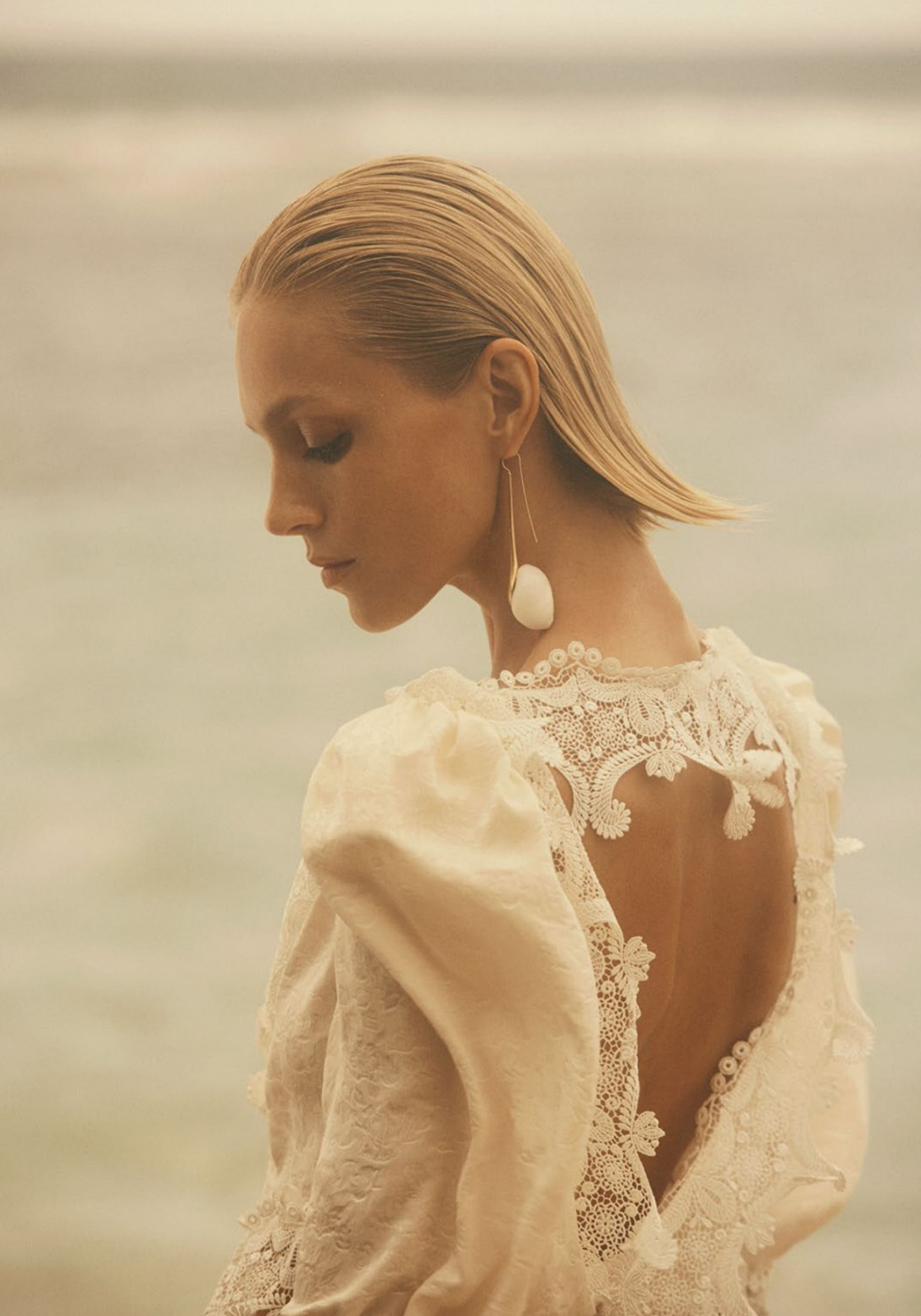 midnight-charm:    Anja Rubik photographed by   Lachlan Bailey for  Vogue Paris April