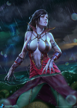 thingrei:  Rain Godness_Normal by Verehin