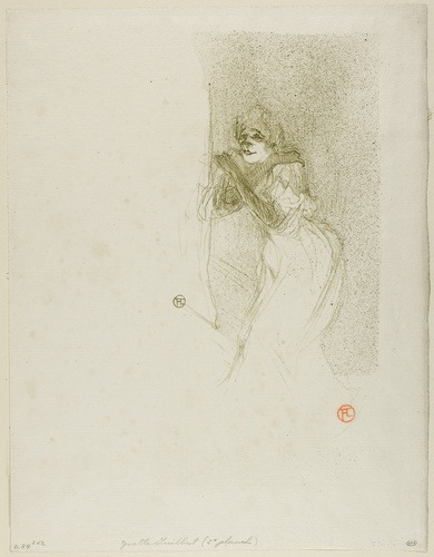 artist-lautrec: Yvette Guilbert, Henri de Toulouse-Lautrec, 1894, Art Institute of Chicago: Prints a