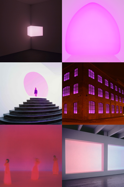 ponyosbucket - JAMES TURRELL // WORKS IN PINK// Shanta Pink...