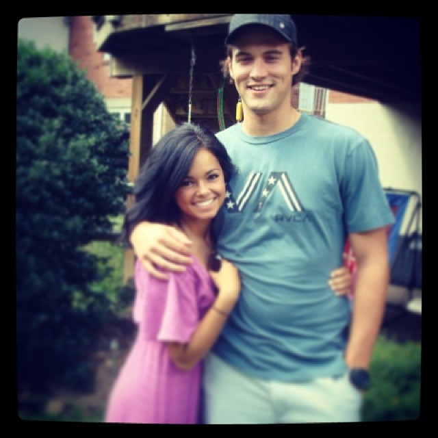 John Gibson and wife, Alexa - Anaheim Ducks Foundation