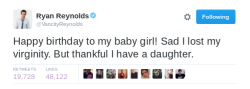 larrylilacs:ryan reynolds on his daughter 